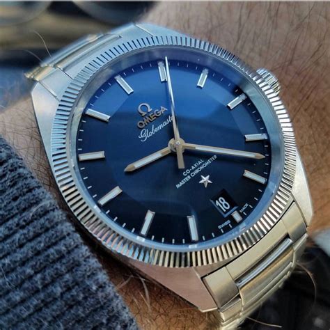 omega constellation watch blue face|Omega Constellation price guide.